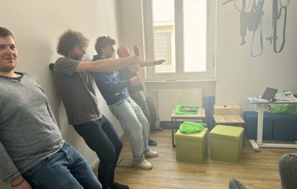 Faszientraining beim Gesundheitstag der SHI GmbH