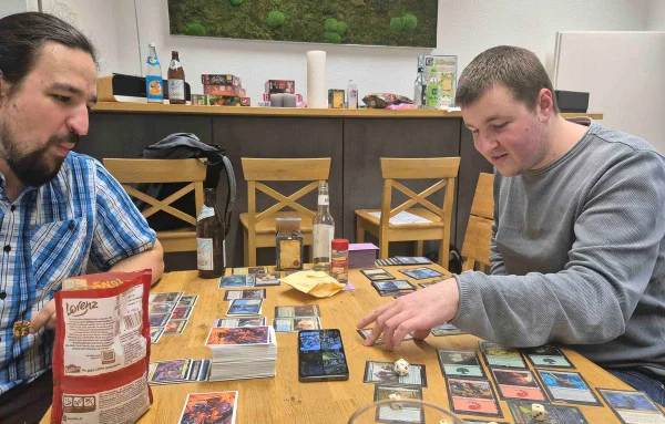 Spieleabend mit einer langen Runde Magic